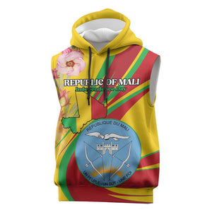 Personalized Afro Mali Sleeveless Hoodie Happy 65th Anniversary Independence - African Pride
