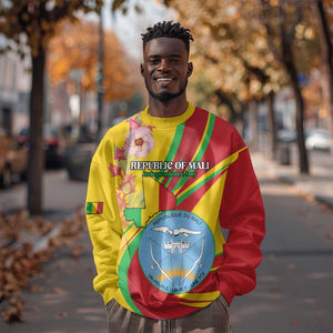 Personalized Afro Mali Sweatshirt Happy 65th Anniversary Independence - African Pride