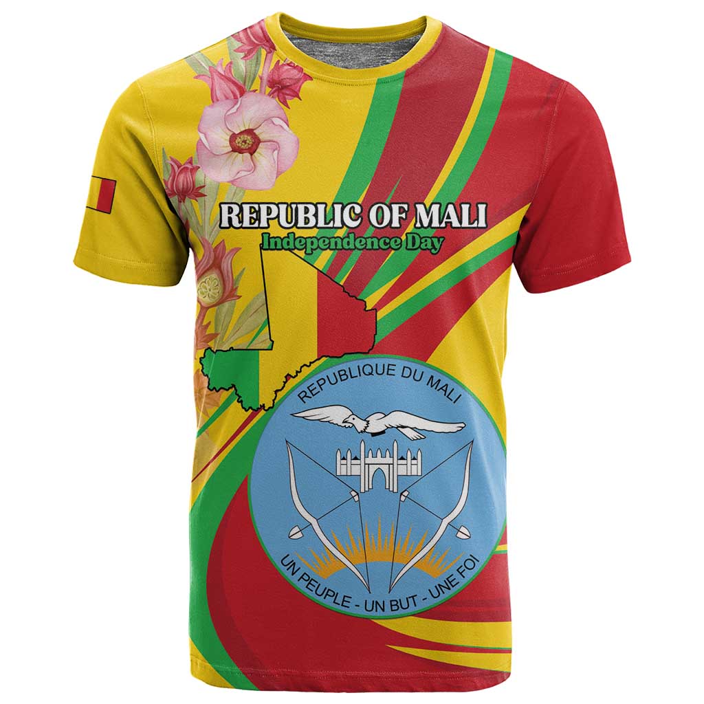 Personalized Afro Mali T shirt Happy 65th Anniversary Independence - African Pride