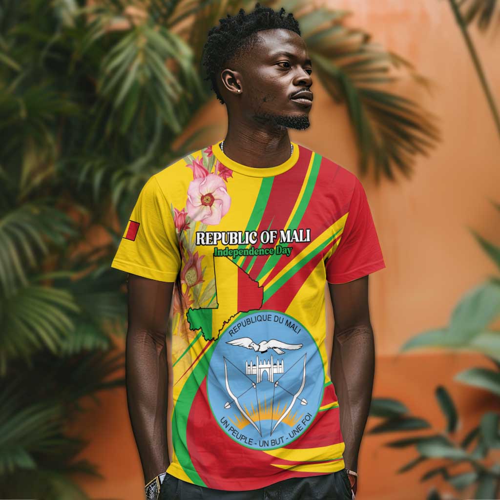 Personalized Afro Mali T shirt Happy 65th Anniversary Independence - African Pride