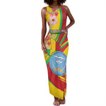 Personalized Afro Mali Tank Maxi Dress Happy 65th Anniversary Independence - African Pride