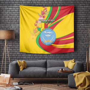 Afro Mali Tapestry Happy 65th Anniversary Independence - African Pride