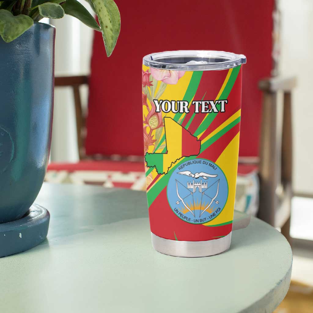Personalized Afro Mali Tumbler Cup Happy 65th Anniversary Independence - African Pride