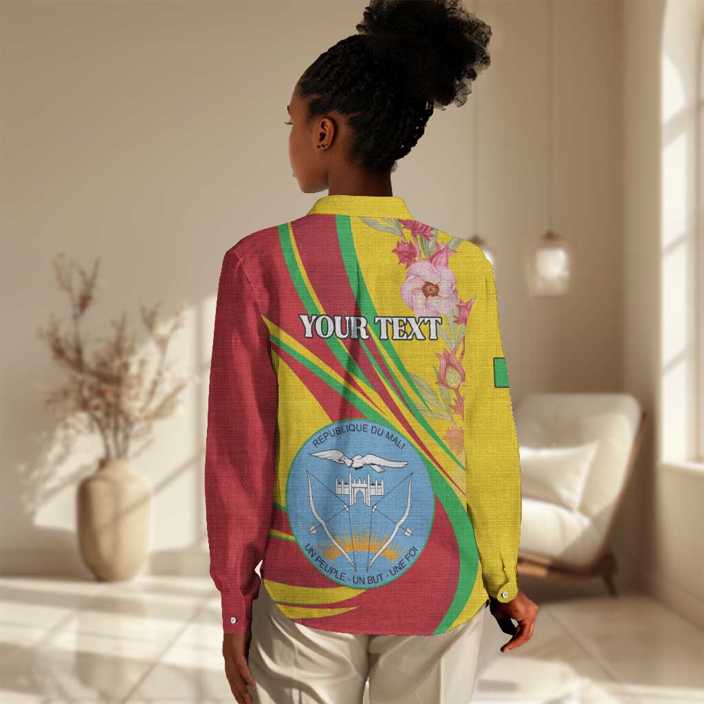 Personalized Afro Mali Women Casual Shirt Happy 65th Anniversary Independence - African Pride