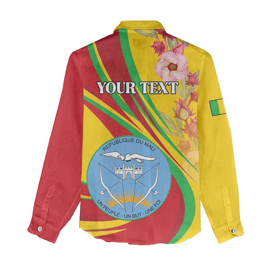 Personalized Afro Mali Women Casual Shirt Happy 65th Anniversary Independence - African Pride