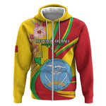Personalized Afro Mali Zip Hoodie Happy 65th Anniversary Independence - African Pride