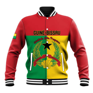 Personalized Guinea-Bissau Baseball Jacket Basic Flag Style - African Pride