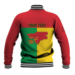 Personalized Guinea-Bissau Baseball Jacket Basic Flag Style - African Pride