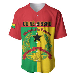 Personalized Guinea-Bissau Baseball Jersey Basic Flag Style - African Pride