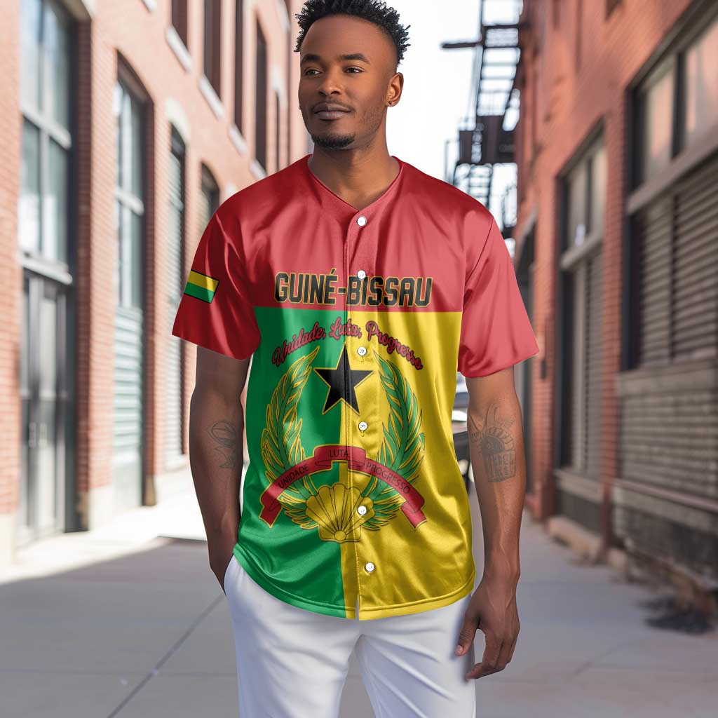 Personalized Guinea-Bissau Baseball Jersey Basic Flag Style - African Pride