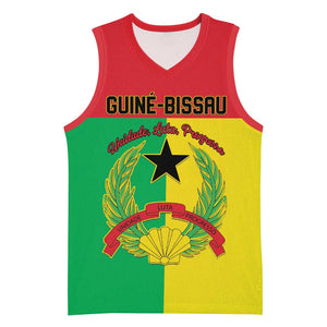 Personalized Guinea-Bissau Basketball Jersey Basic Flag Style - African Pride