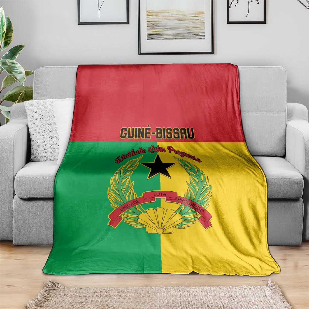 Guinea-Bissau Blanket Basic Flag Style - African Pride