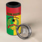 Personalized Guinea-Bissau 4 in 1 Can Cooler Tumbler Basic Flag Style - African Pride