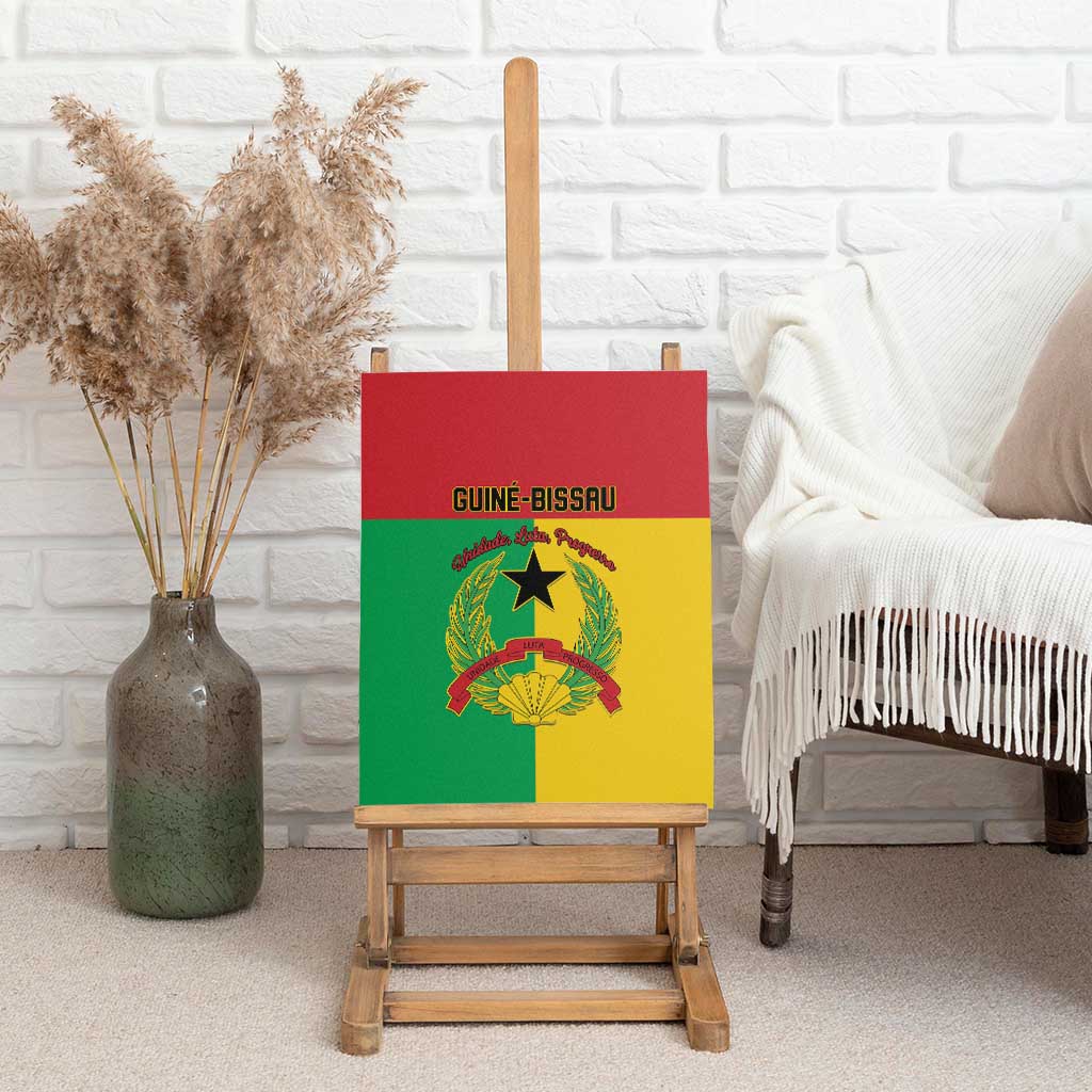 Guinea-Bissau Canvas Wall Art Basic Flag Style - African Pride