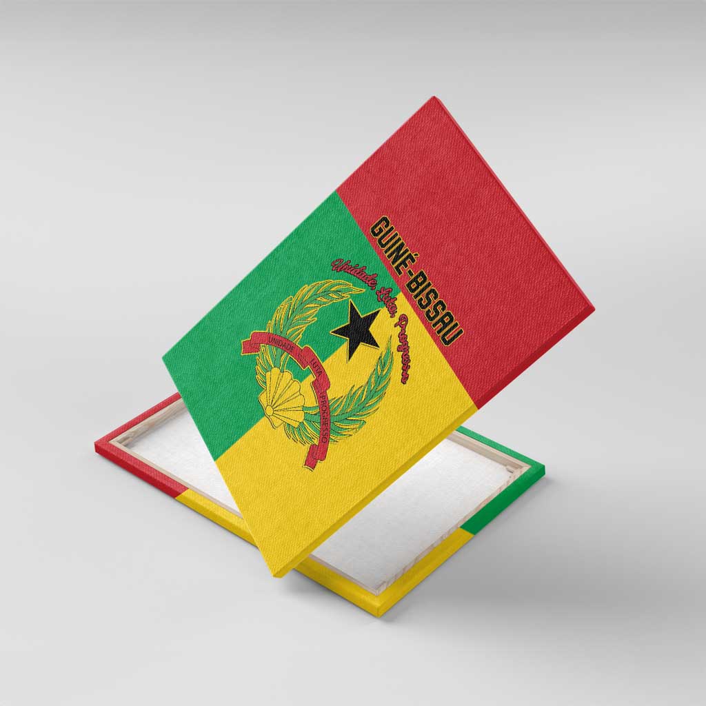 Guinea-Bissau Canvas Wall Art Basic Flag Style - African Pride