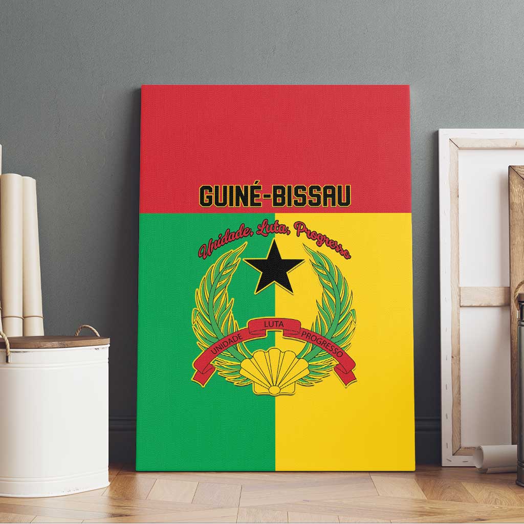 Guinea-Bissau Canvas Wall Art Basic Flag Style - African Pride