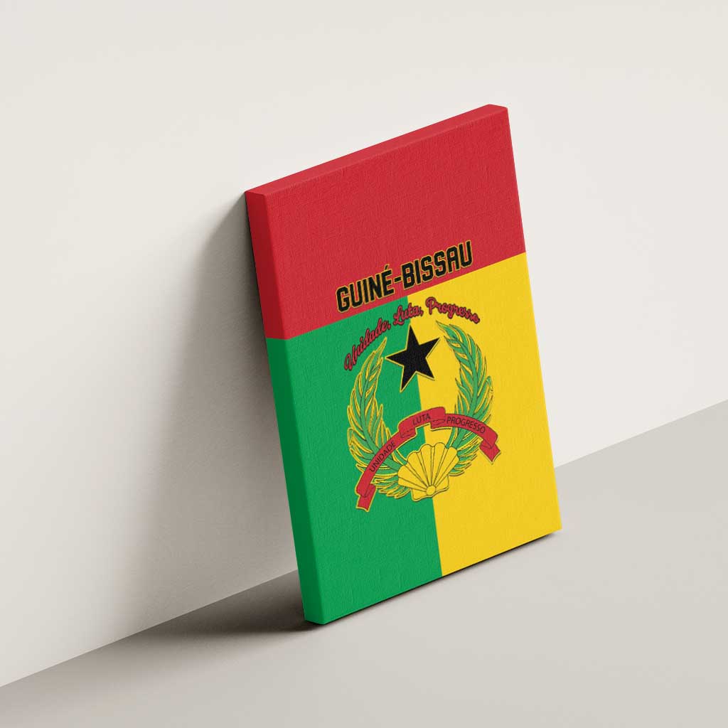 Guinea-Bissau Canvas Wall Art Basic Flag Style - African Pride