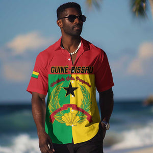 Personalized Guinea-Bissau Hawaiian Shirt Basic Flag Style - African Pride