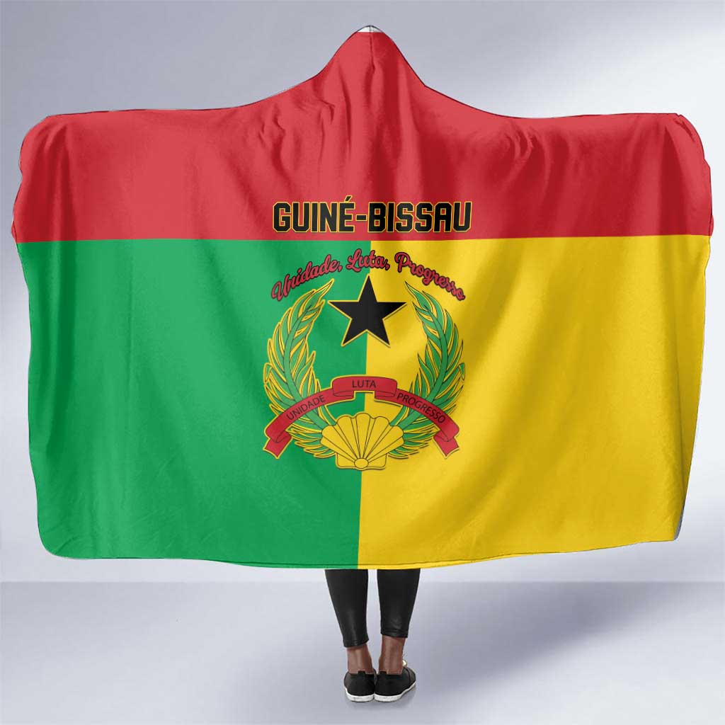Guinea-Bissau Hooded Blanket Basic Flag Style - African Pride