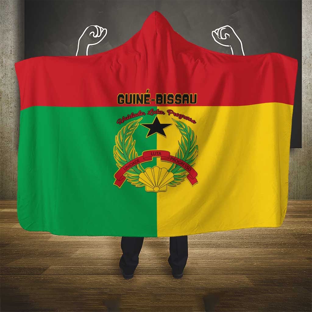 Guinea-Bissau Hooded Blanket Basic Flag Style - African Pride
