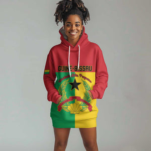 Personalized Guinea-Bissau Hoodie Dress Basic Flag Style - African Pride