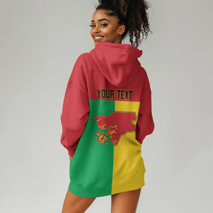 Personalized Guinea-Bissau Hoodie Dress Basic Flag Style - African Pride