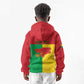 Personalized Guinea-Bissau Kid Hoodie Basic Flag Style - African Pride