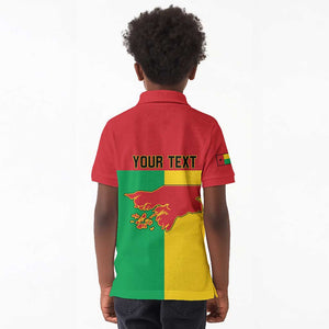 Personalized Guinea-Bissau Kid Polo Shirt Basic Flag Style - African Pride