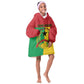 Personalized Guinea-Bissau Kid Wearable Blanket Hoodie Basic Flag Style - African Pride