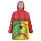Personalized Guinea-Bissau Kid Wearable Blanket Hoodie Basic Flag Style - African Pride