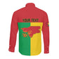 Personalized Guinea-Bissau Long Sleeve Button Shirt Basic Flag Style - African Pride