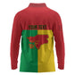 Personalized Guinea-Bissau Long Sleeve Polo Shirt Basic Flag Style - African Pride