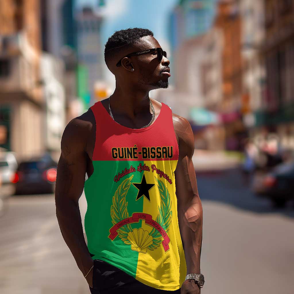Personalized Guinea-Bissau Men Tank Top Basic Flag Style - African Pride