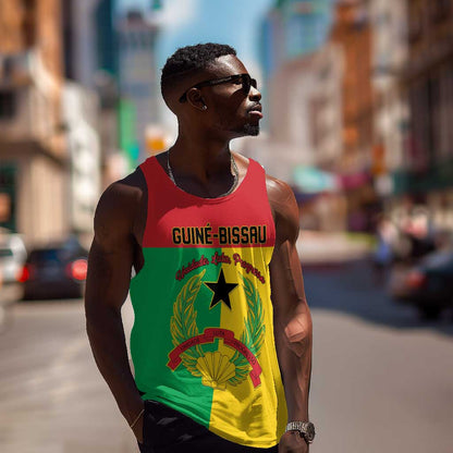 Personalized Guinea-Bissau Men Tank Top Basic Flag Style - African Pride