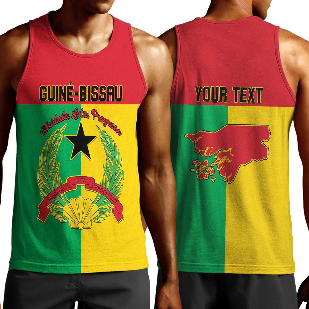 Personalized Guinea-Bissau Men Tank Top Basic Flag Style - African Pride