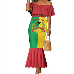 Personalized Guinea-Bissau Mermaid Dress Basic Flag Style - African Pride
