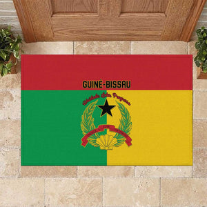 Guinea-Bissau Rubber Doormat Basic Flag Style - African Pride