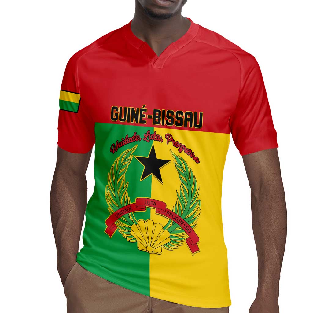 Personalized Guinea-Bissau Rugby Jersey Basic Flag Style - African Pride