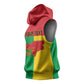 Personalized Guinea-Bissau Sleeveless Hoodie Basic Flag Style - African Pride