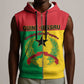 Personalized Guinea-Bissau Sleeveless Zip Hoodie Basic Flag Style - African Pride