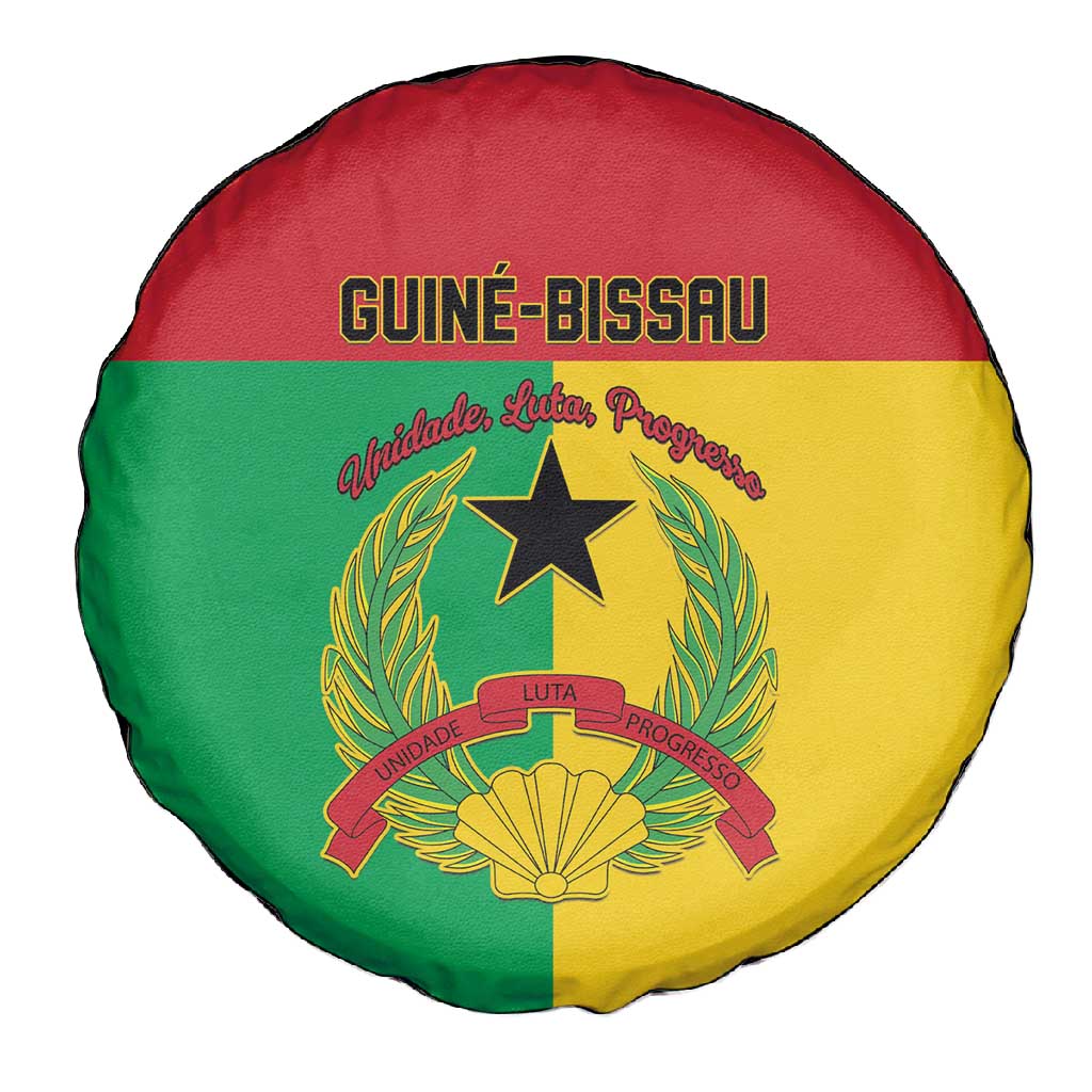 Guinea-Bissau Spare Tire Cover Basic Flag Style - African Pride