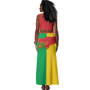 Personalized Guinea-Bissau Tank Maxi Dress Basic Flag Style - African Pride