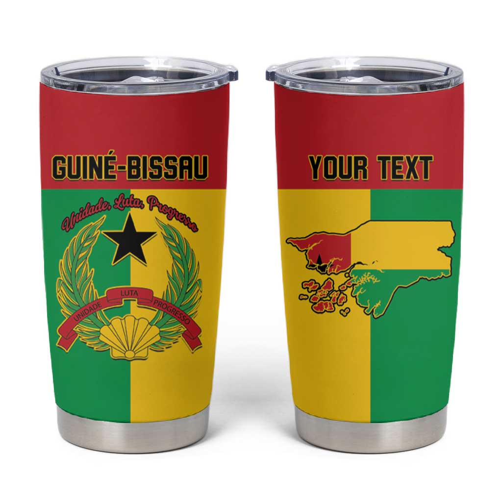 Personalized Guinea-Bissau Tumbler Cup Basic Flag Style - African Pride
