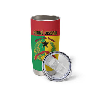 Personalized Guinea-Bissau Tumbler Cup Basic Flag Style - African Pride