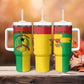 Personalized Guinea-Bissau Tumbler With Handle Basic Flag Style - African Pride
