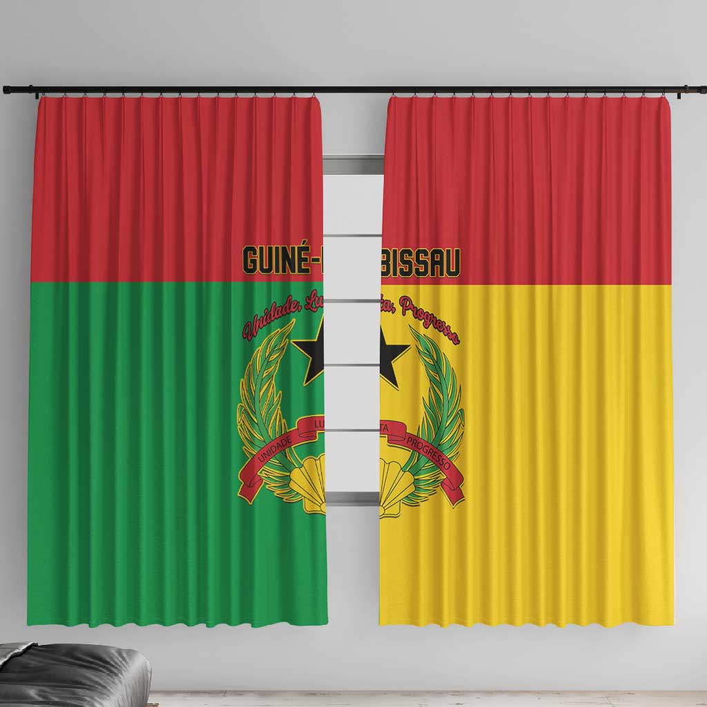 Guinea-Bissau Window Curtain Basic Flag Style - African Pride