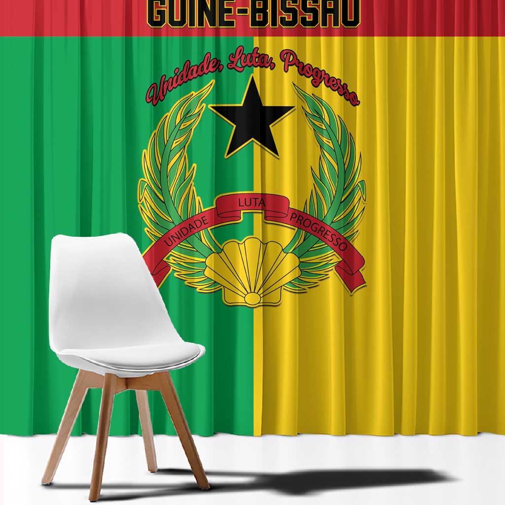 Guinea-Bissau Window Curtain Basic Flag Style - African Pride