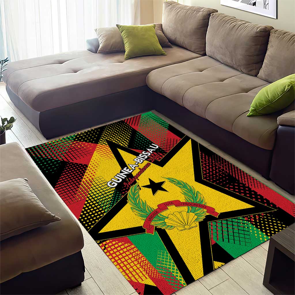 Happy Guinea-Bissau Area Rug Independence Day - African Pride