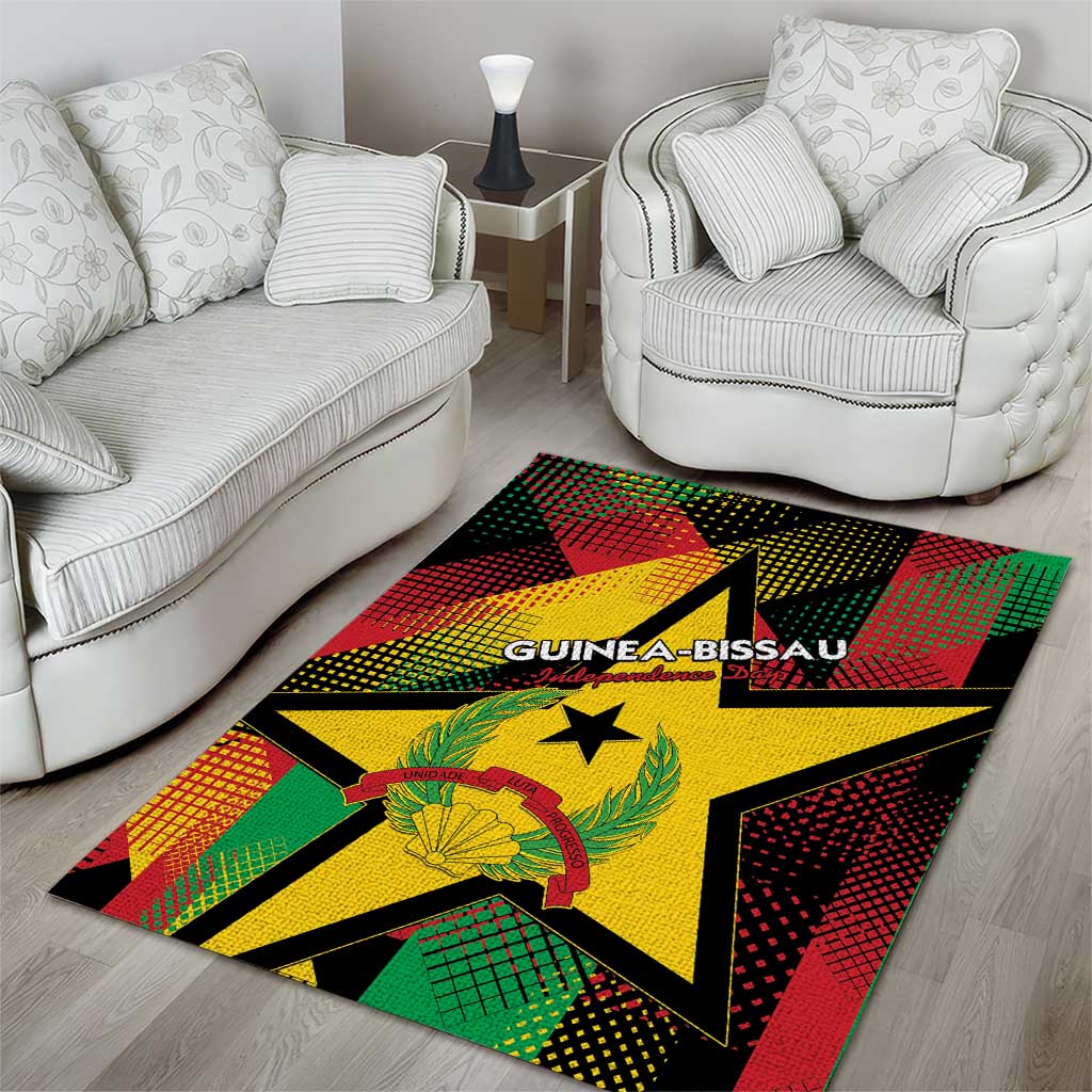 Happy Guinea-Bissau Area Rug Independence Day - African Pride