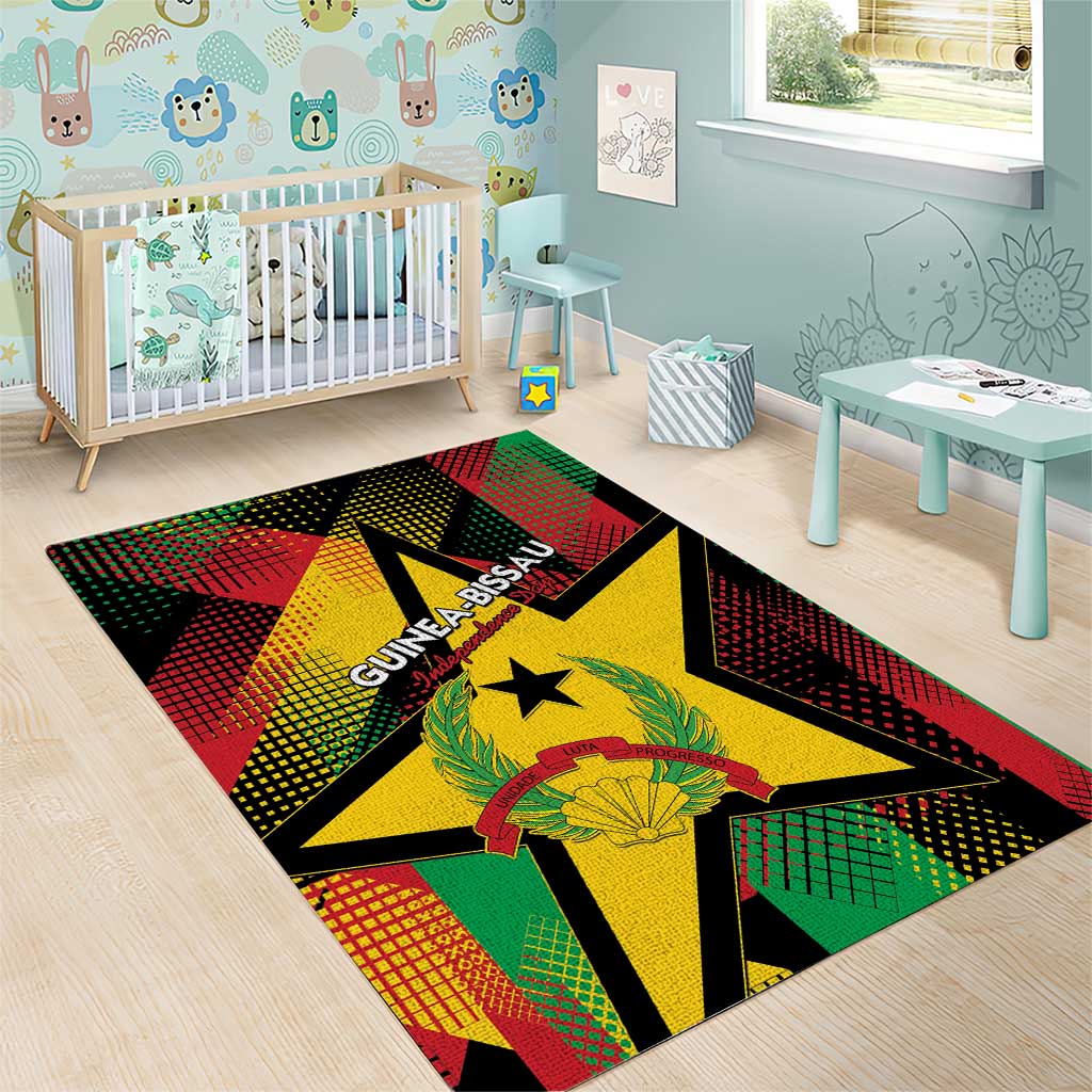 Happy Guinea-Bissau Area Rug Independence Day - African Pride